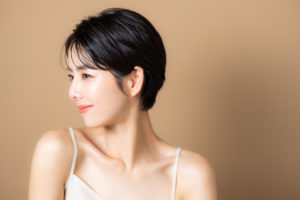 美肌の女性