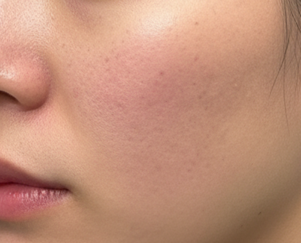 30代女性 ニキビ跡 クレーター トライフィルプロ施術前